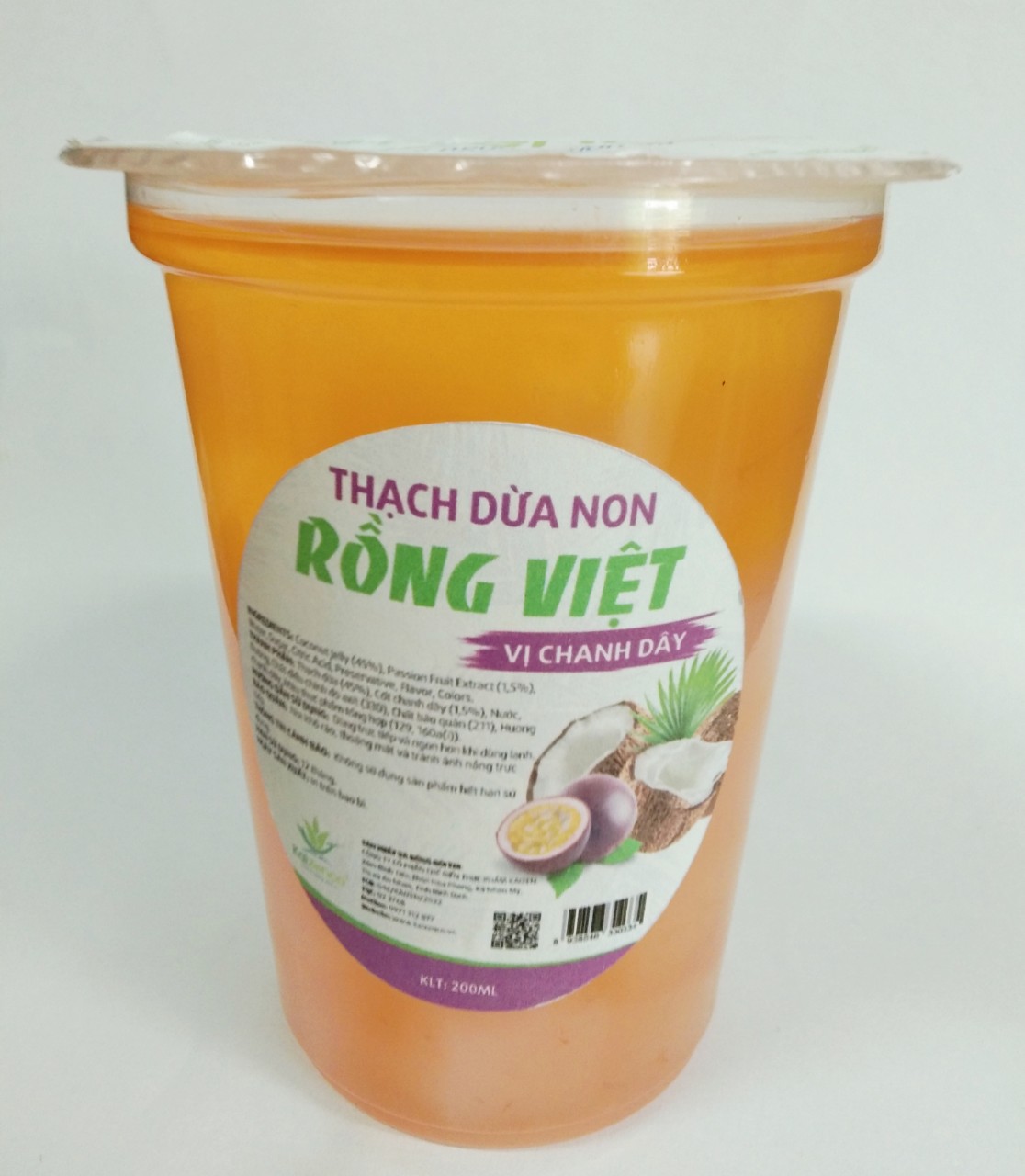 Thạch dừa Rồng Việt vị chanh dây