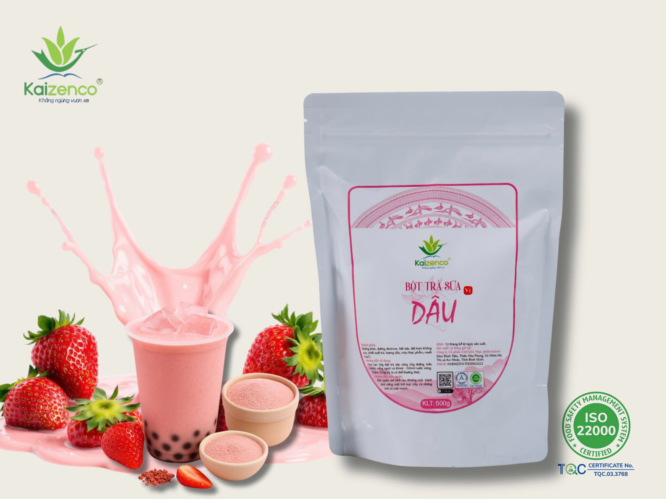 BỘT TRÀ SỮA VỊ DÂU