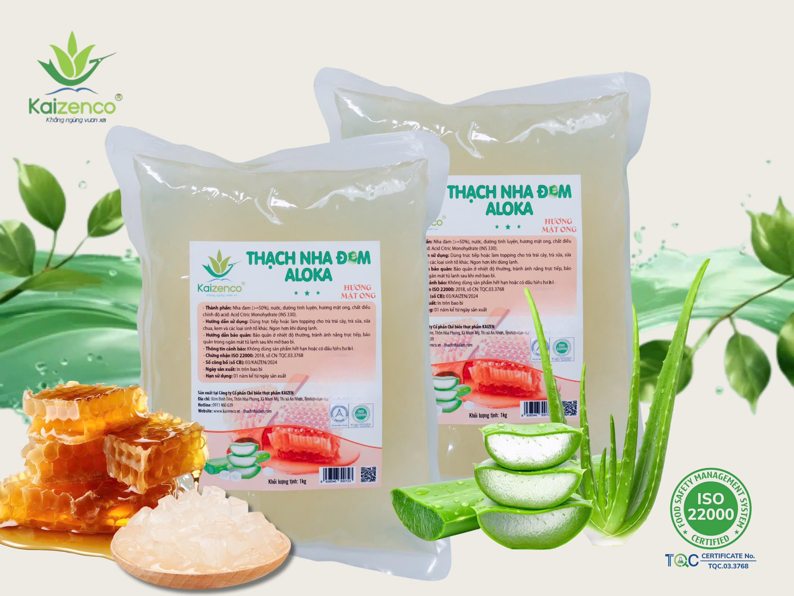 THẠCH NHA ĐAM ALOKA VỊ MẬT ONG